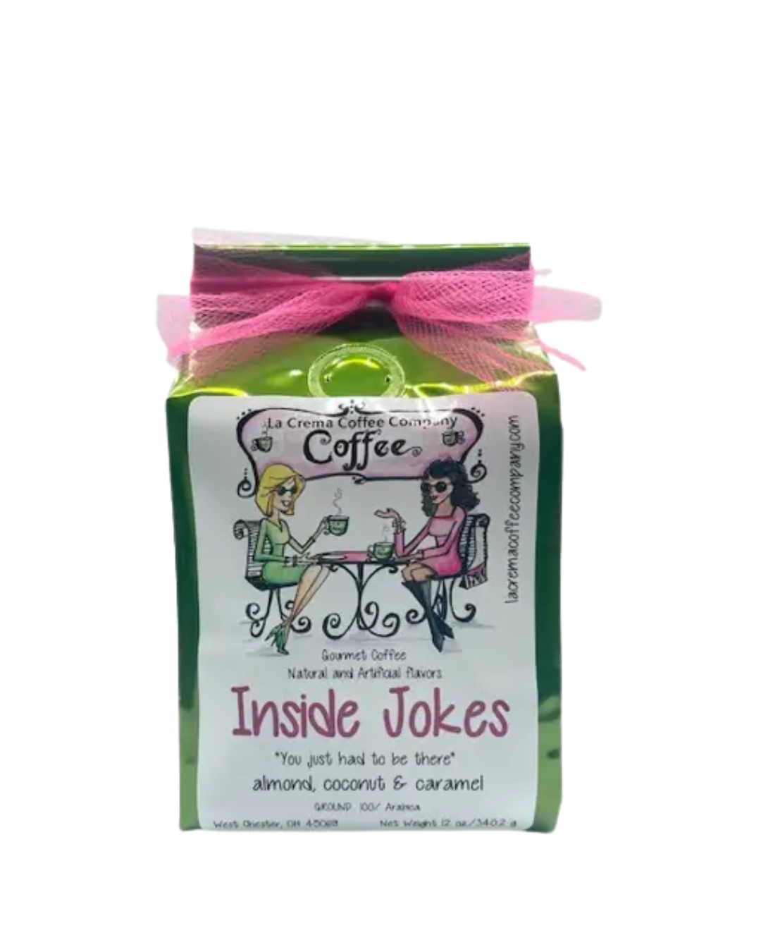 8oz Girlfriends Coffee Collection in Vibrant Bag with Bow