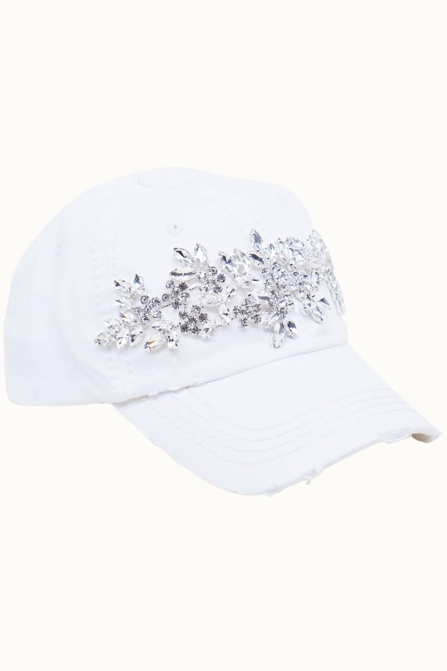 Sunflower Bejeweled Glitz Dad Cap, Adjustable
