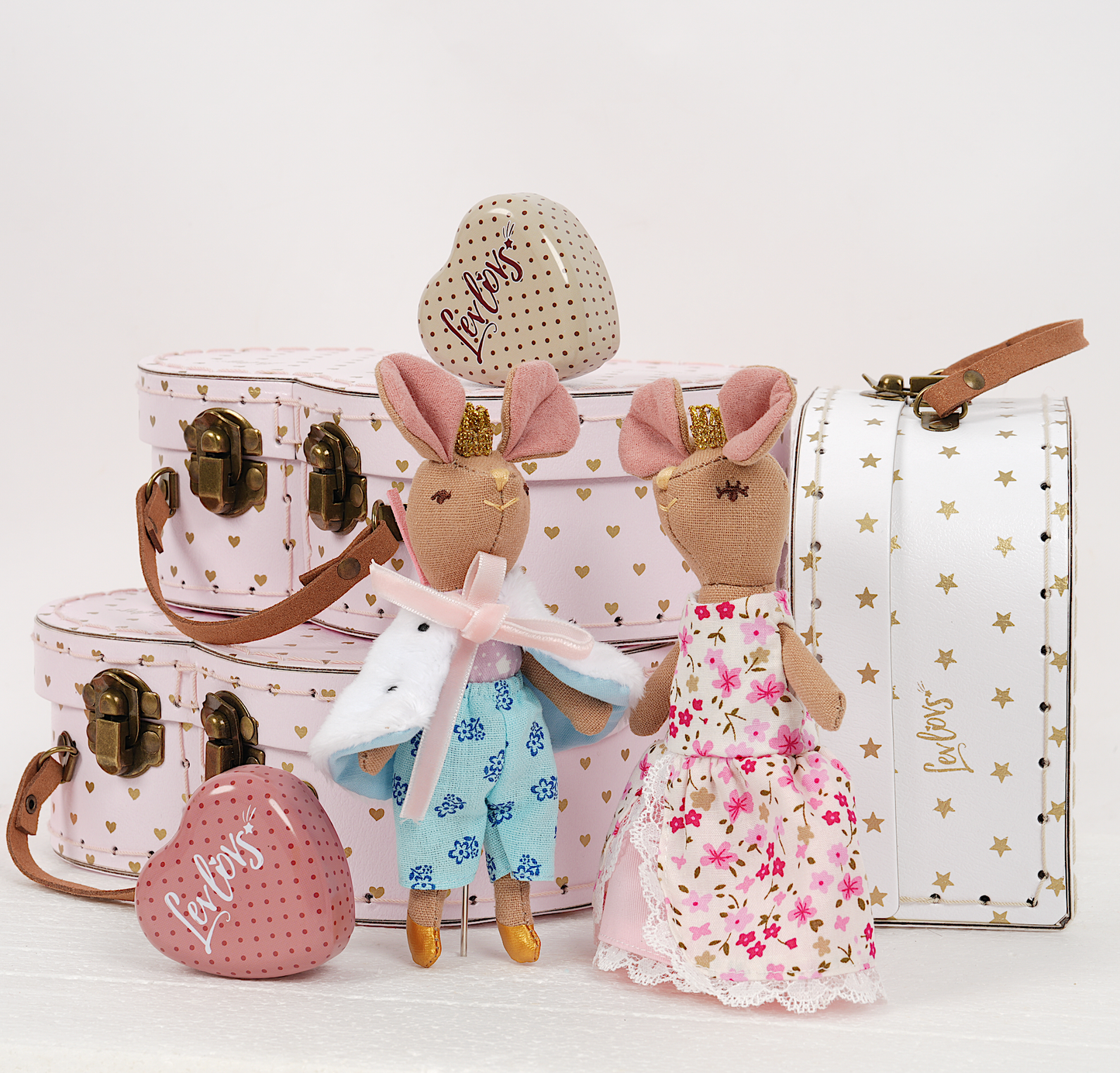 Prince and Princess Mice in a Case