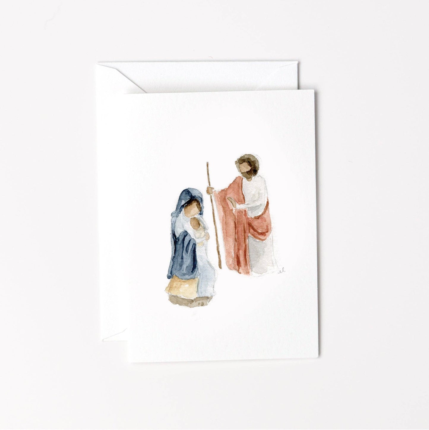 Mary & joseph mini notecard