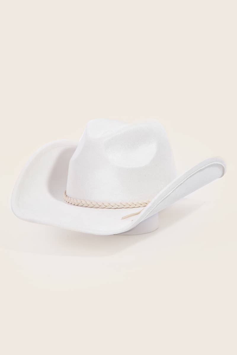 Rope Braid Strap Cowboy Hat