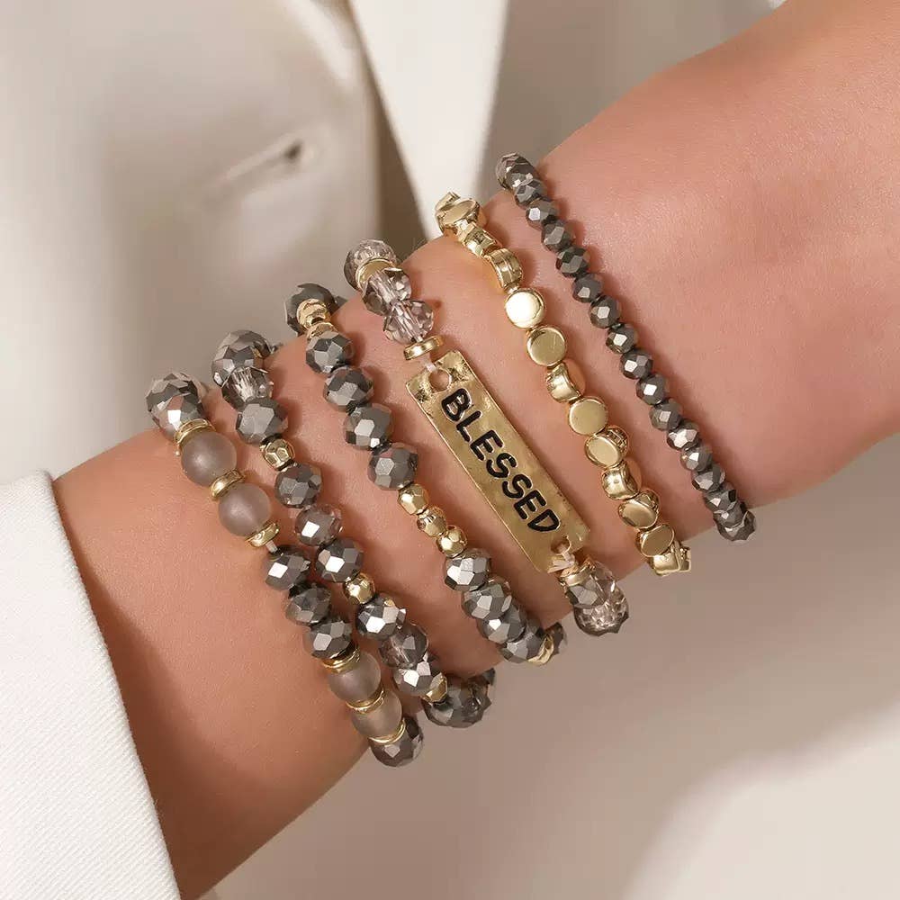 Stackable Faith Beaded Bracelets for Women.