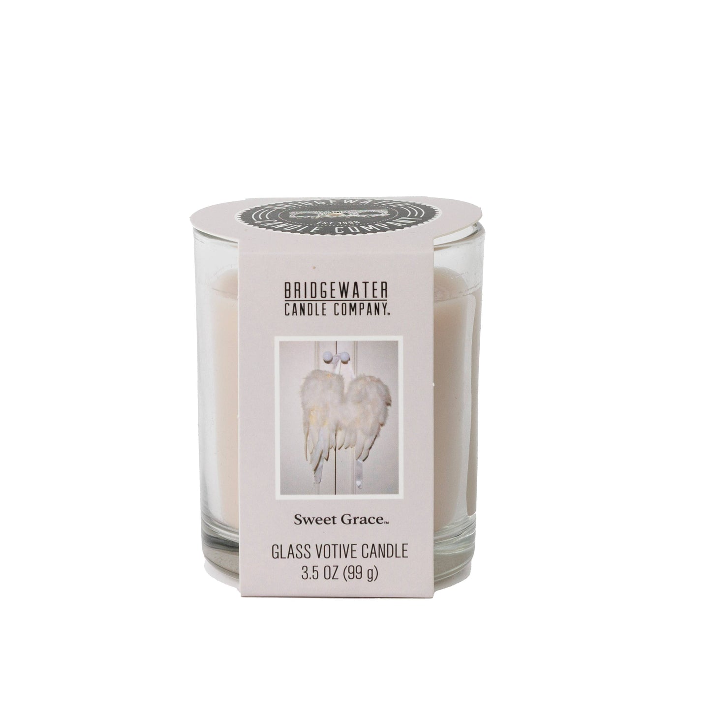 Sweet Grace Glass Votive Candle 3.5oz | Try Me Gift, 6pk