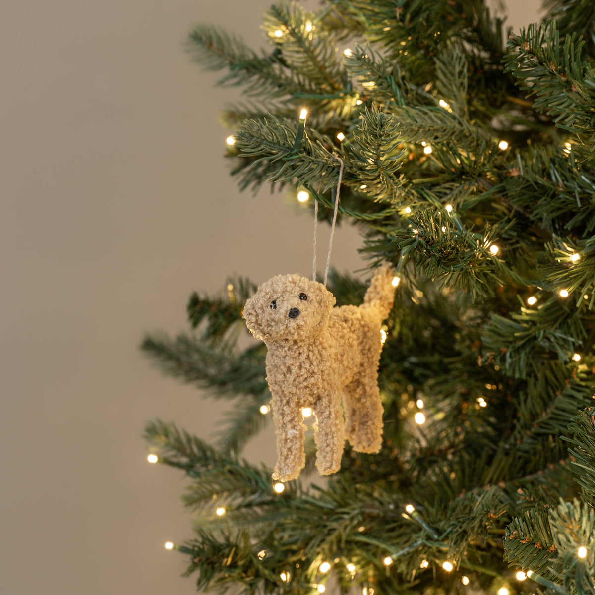 4.75" TAN LABRADOODLE ORNAMENT
