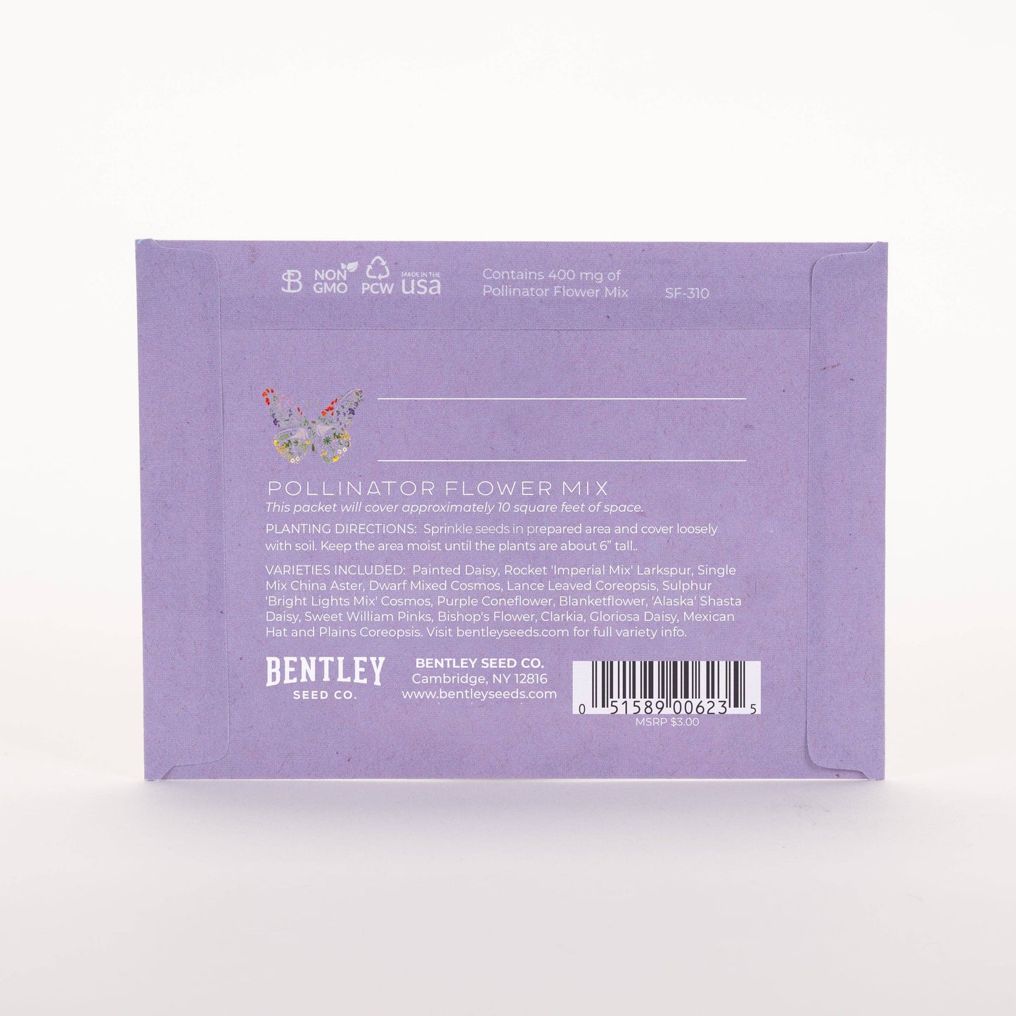 Thank You Butterfly Pollinator - Pollinator Flower Mix Seed Packets