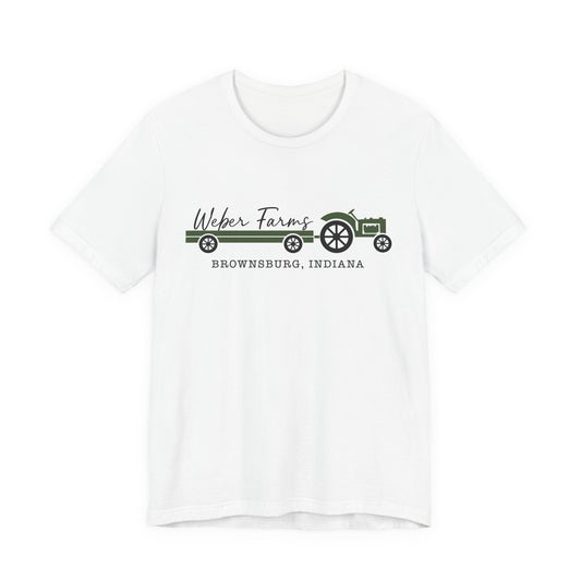 Farmer Dog Farm Tee — "Weber Farms" Vintage Tractor Graphic