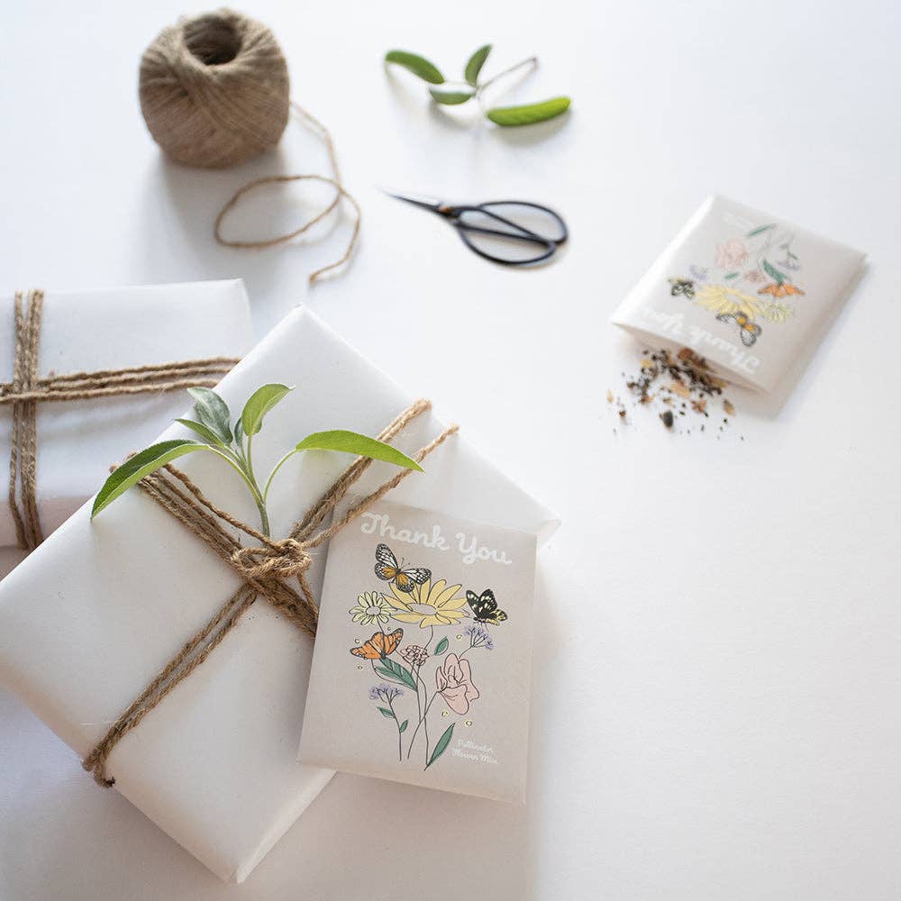 Thank You Butterfly - Pollinator Flower Mix Seed Packets