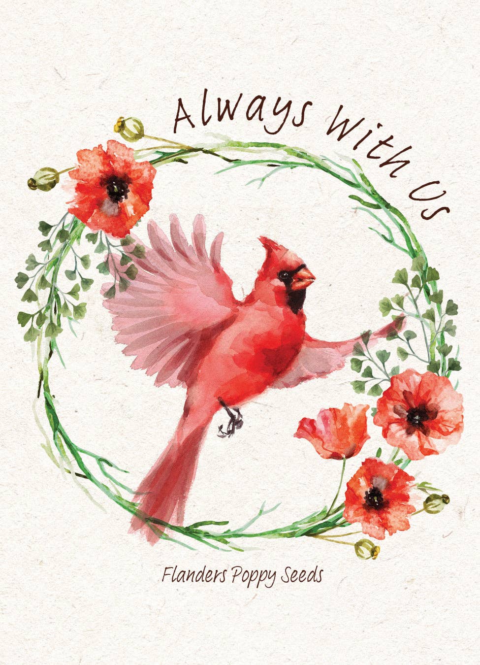 Memorial Cardinal - Flanders Poppy Seed Packets