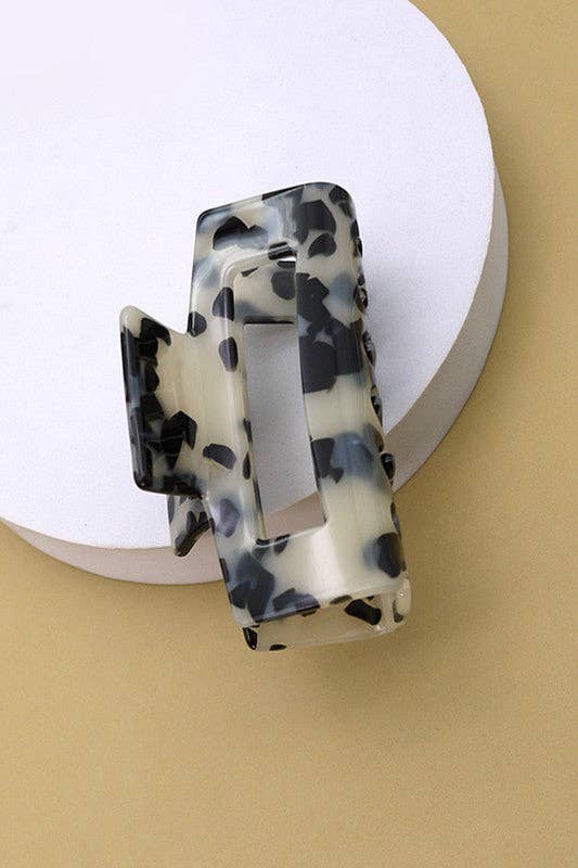 RECTANGLE CELLULOSE HAIR CLAW CLIP | 40H615