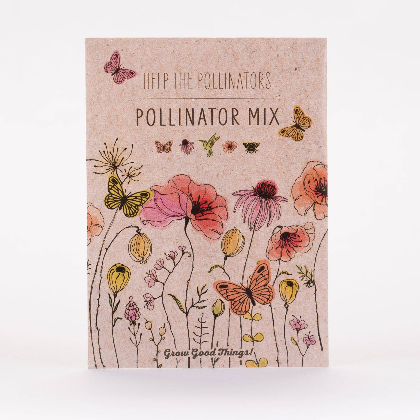 40 Piece Pollinator Flower Card Seed Packet Wreath