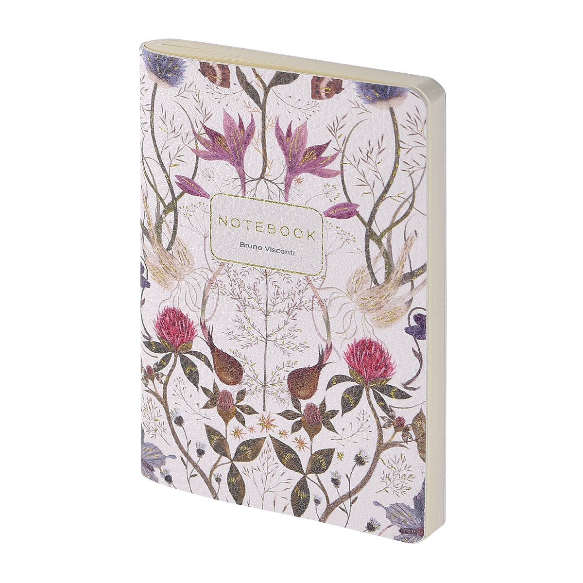 Vegan Leather A6 Passport Notebook - Symmetrical Flora