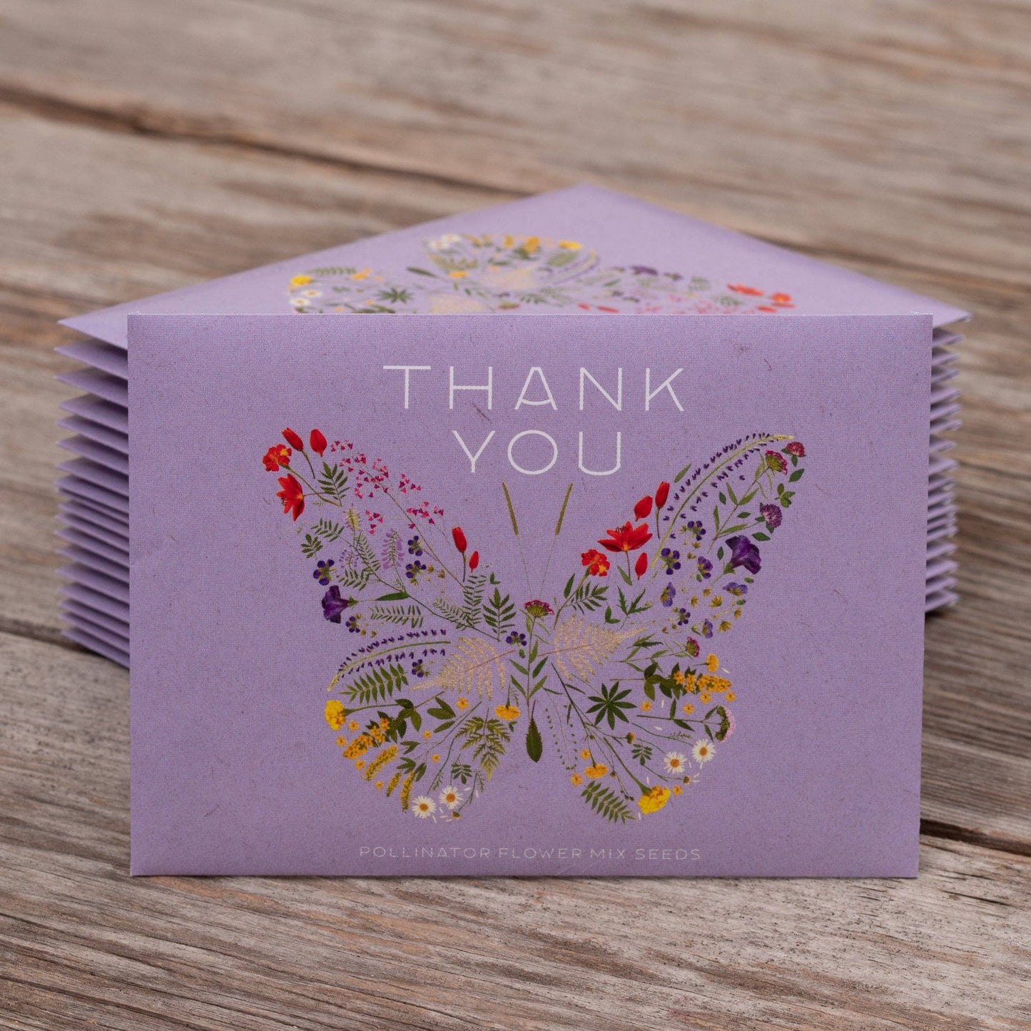 Thank You Butterfly Pollinator - Pollinator Flower Mix Seed Packets