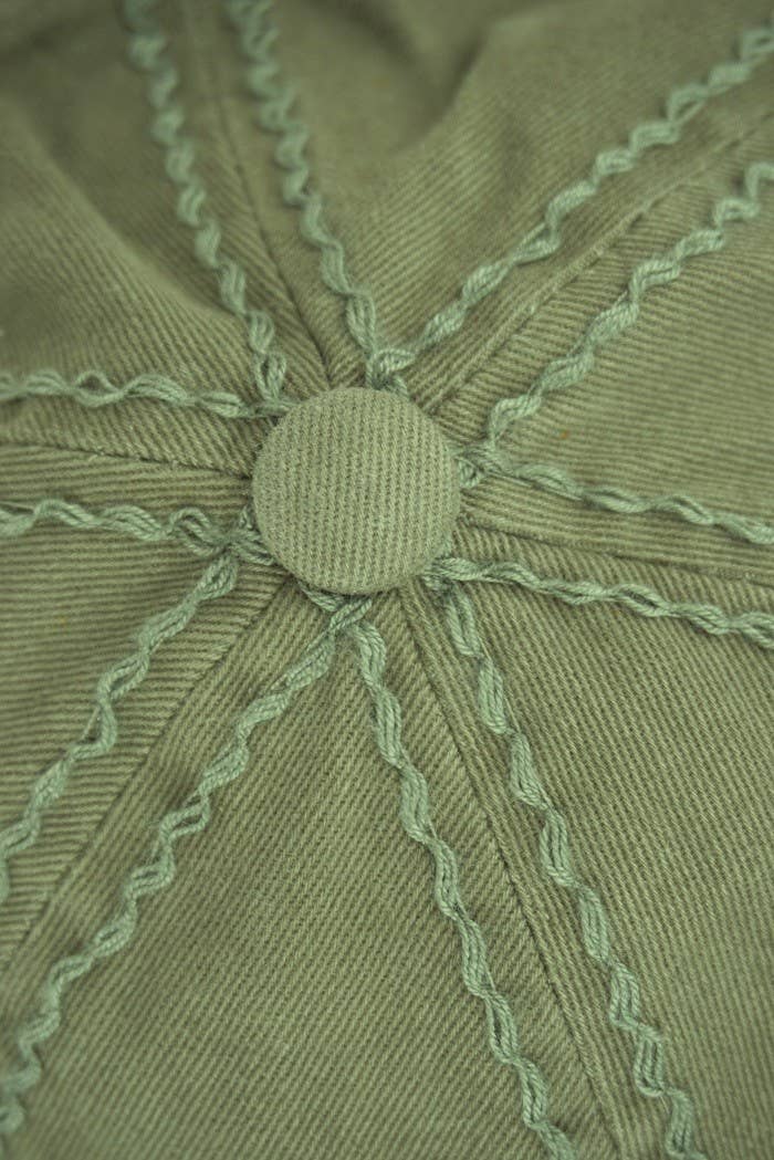 Floral Bejeweled Bling Glitz Cap, Adjustable