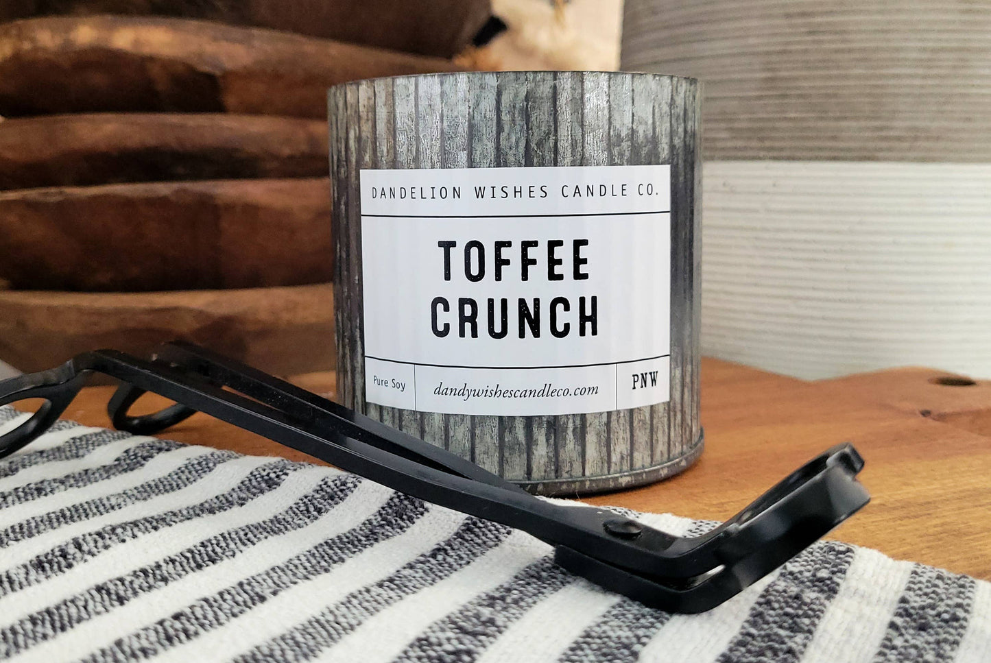 12 oz. Rustic Galvanized Tin Candle