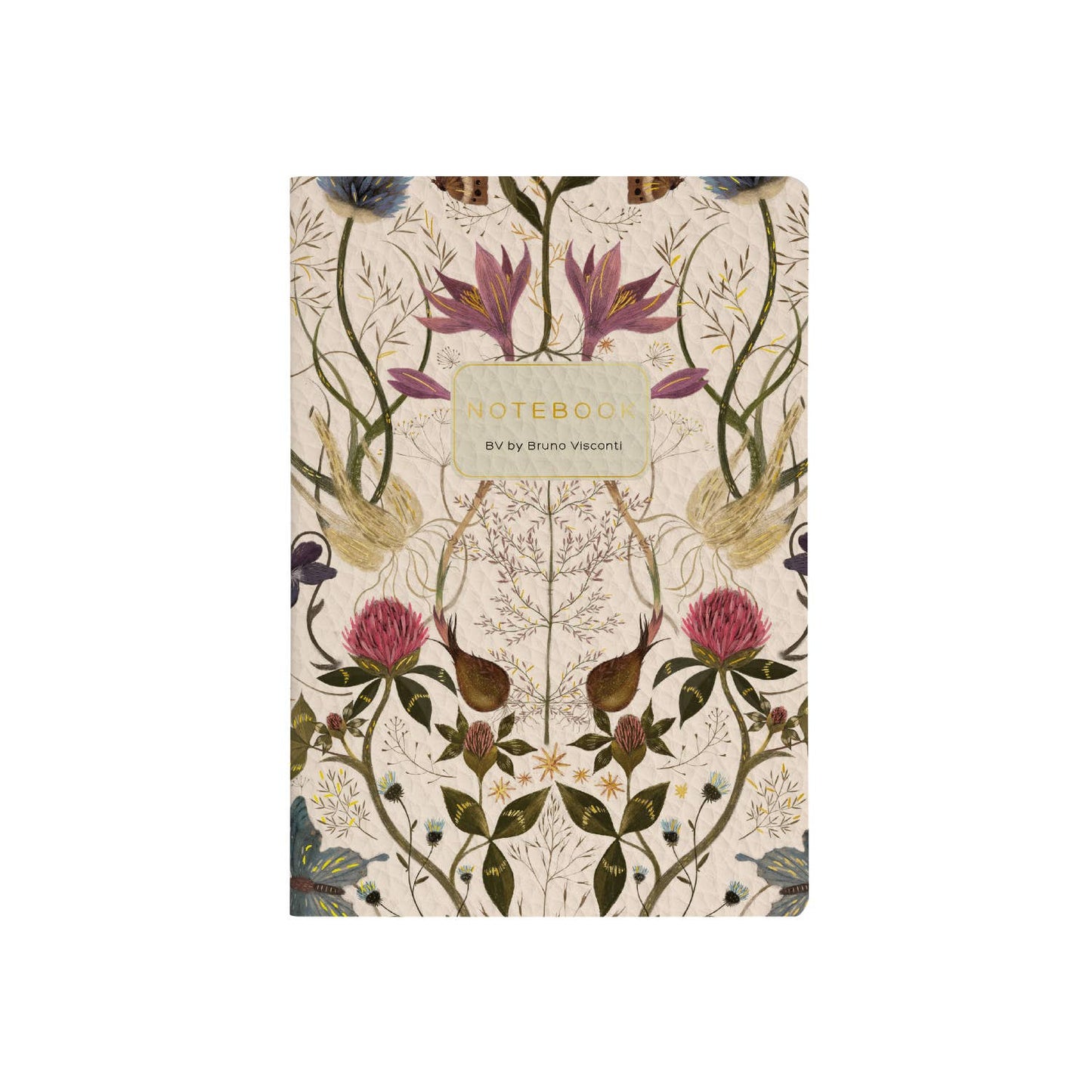 Vegan Leather A6 Passport Notebook - Symmetrical Flora