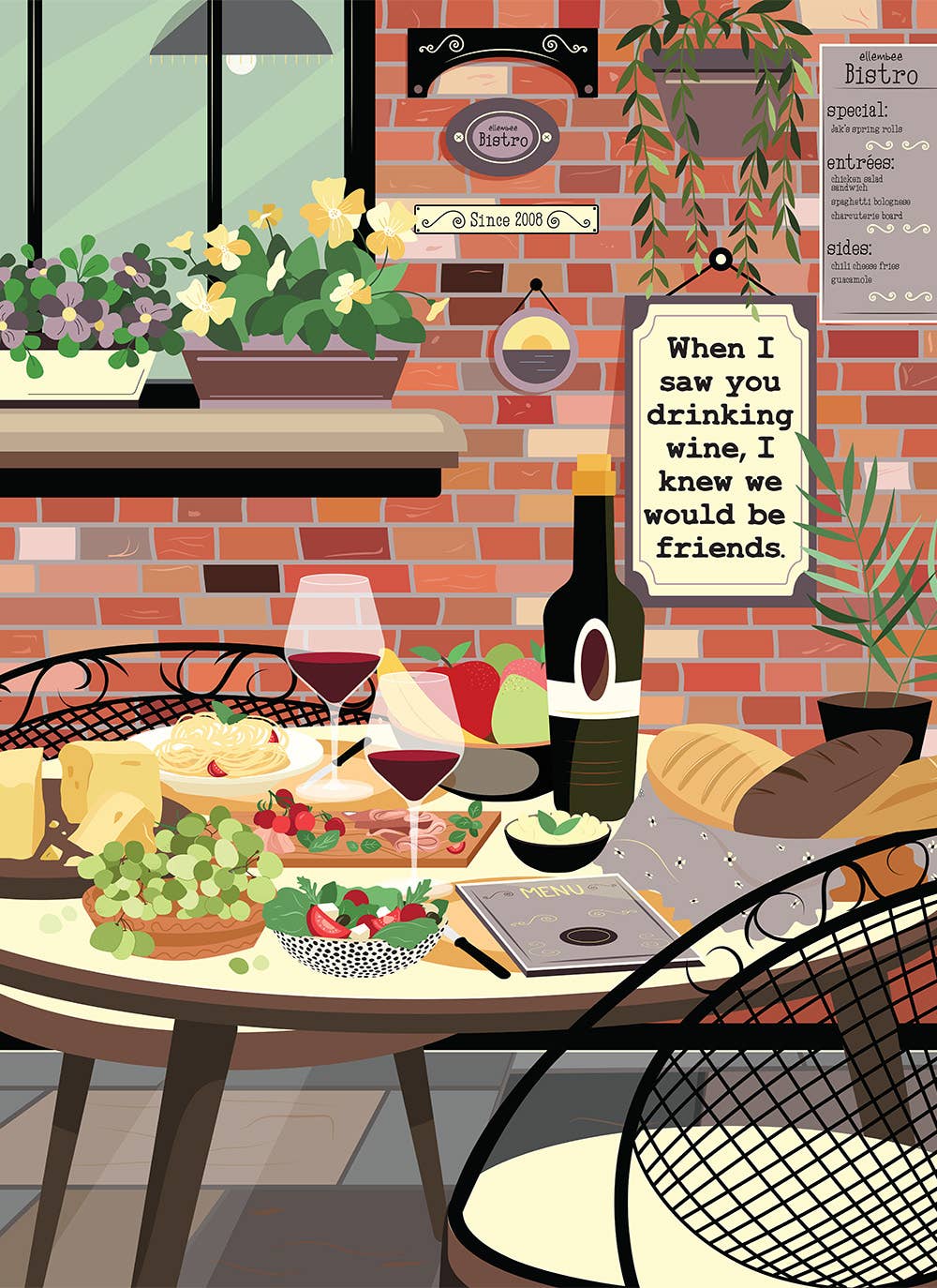 When I saw you drinking- 1000 piece soft touch Jigsaw Puzzle