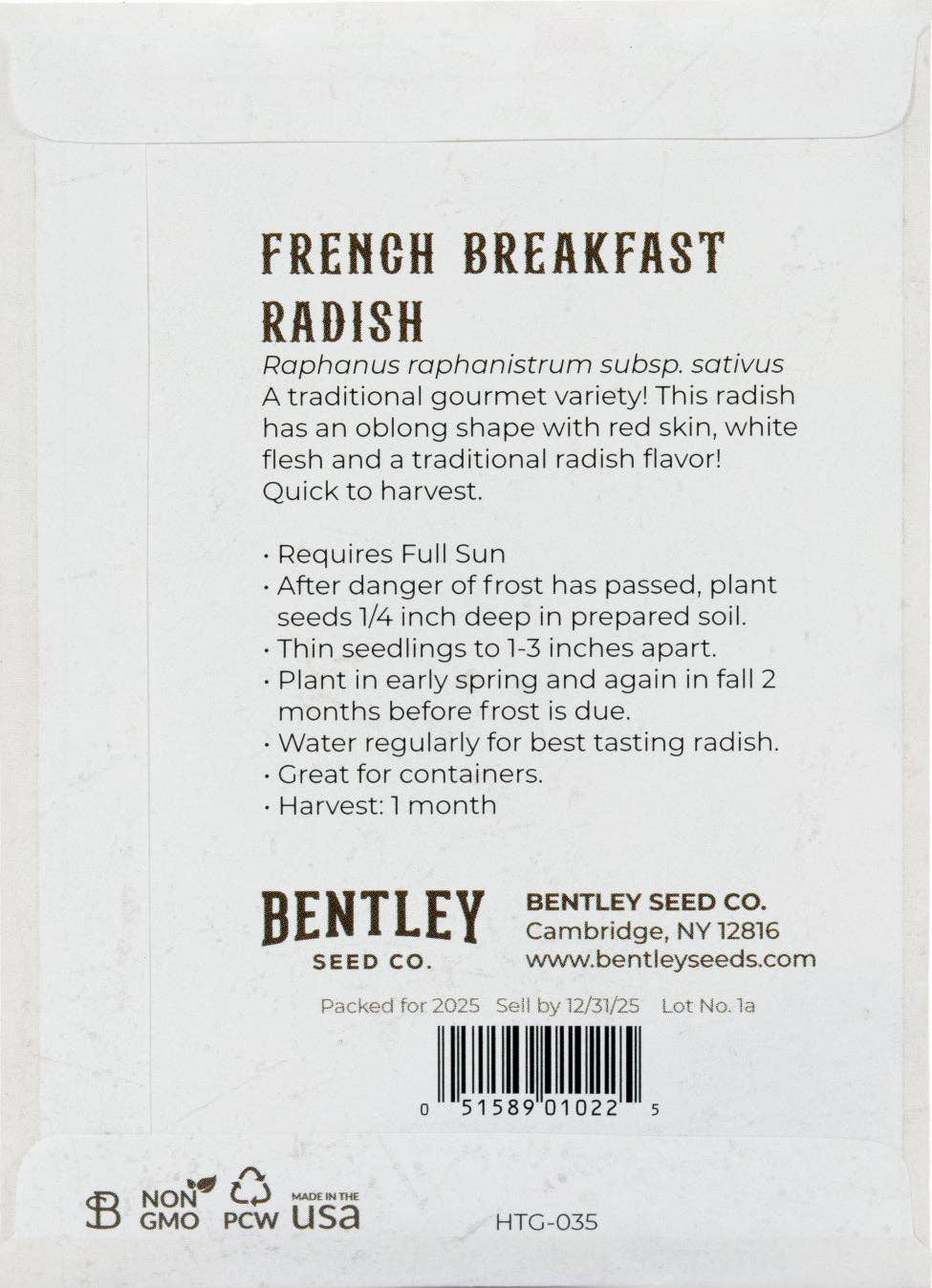 Radish-French Breakfast 1884