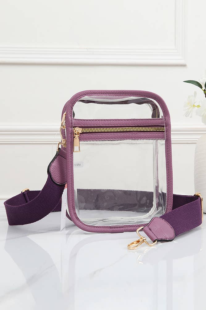 Clear PU Cross Body Mini Bag