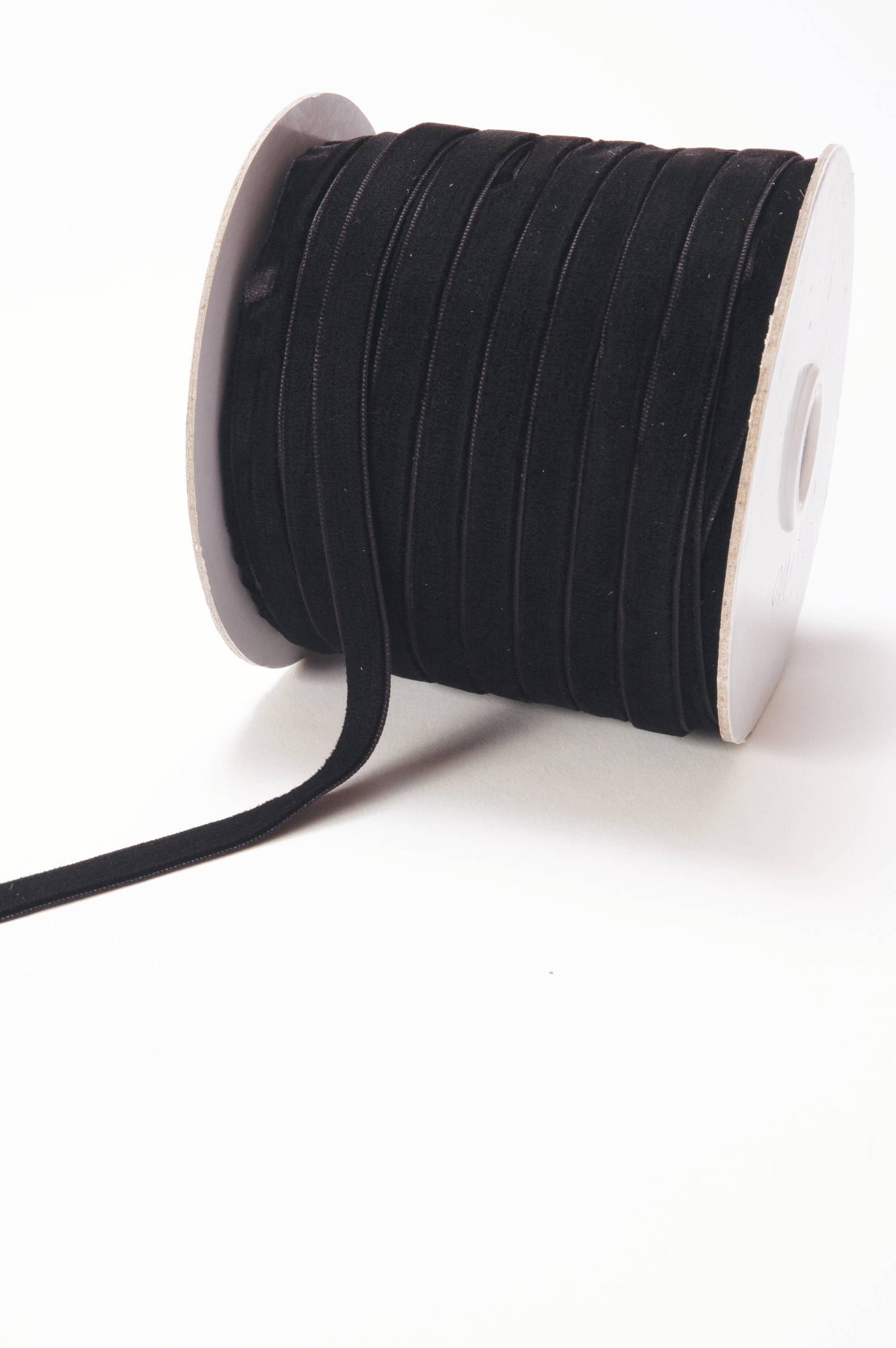 3/8" Black Classic Woven Velvet Ribbon