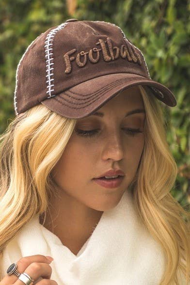 FOOTBALL themed baseball cap, Adjustable