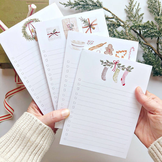 Christmas checklist notepad