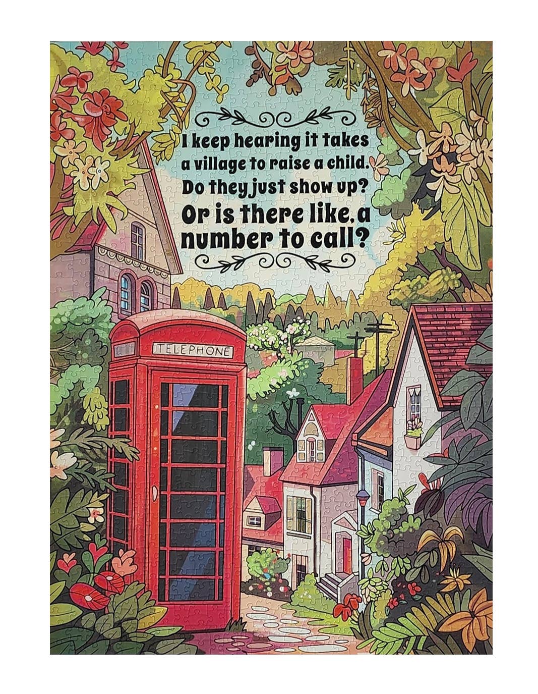 It takes a village - 1000 piece soft touch Jigsaw Puzzle