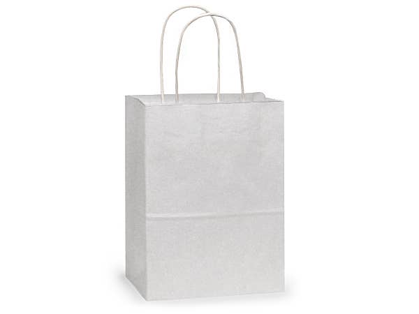 White Kraft Paper Shopping Bags