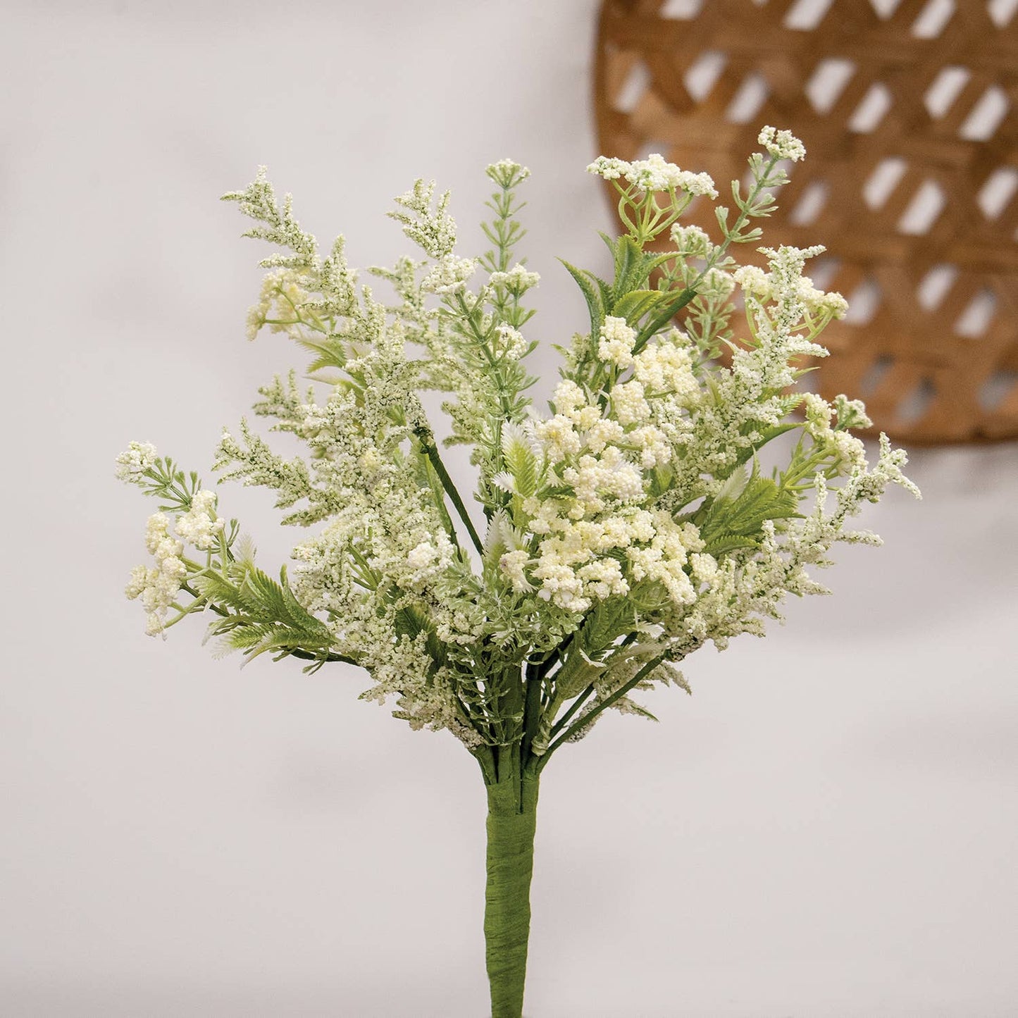 Delicate Cream Astilbe & Lace Bush - 14"