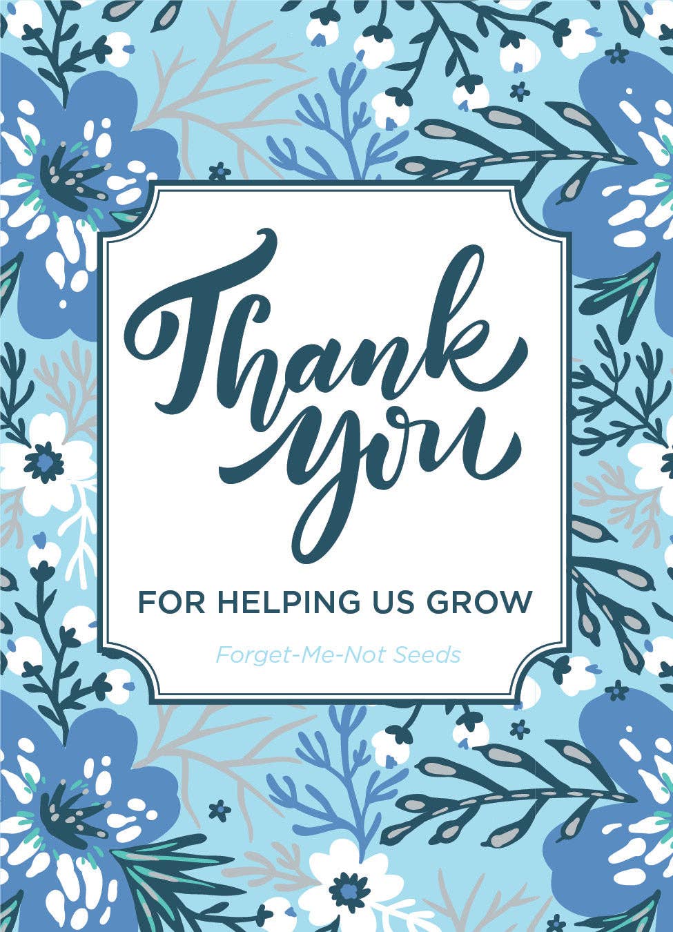 Help Us Grow Forget Me Not - Forget Me Not Seed Packets