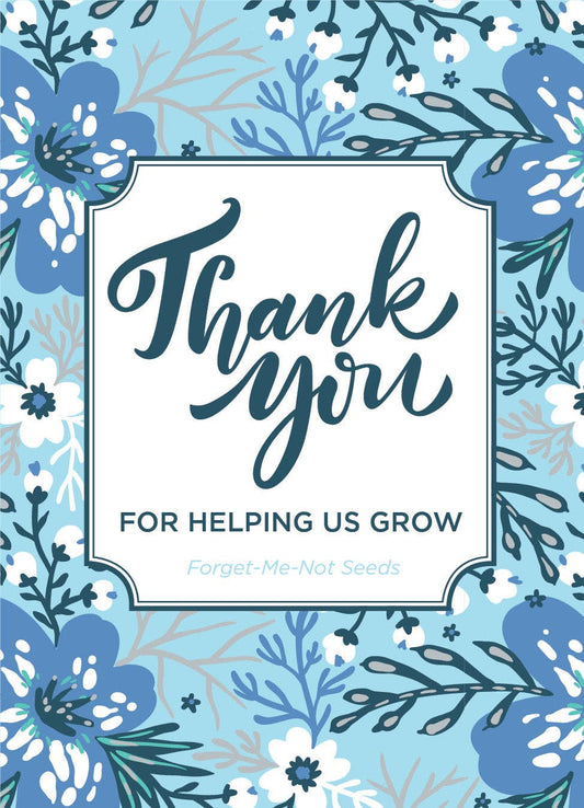 Help Us Grow Forget Me Not - Forget Me Not Seed Packets