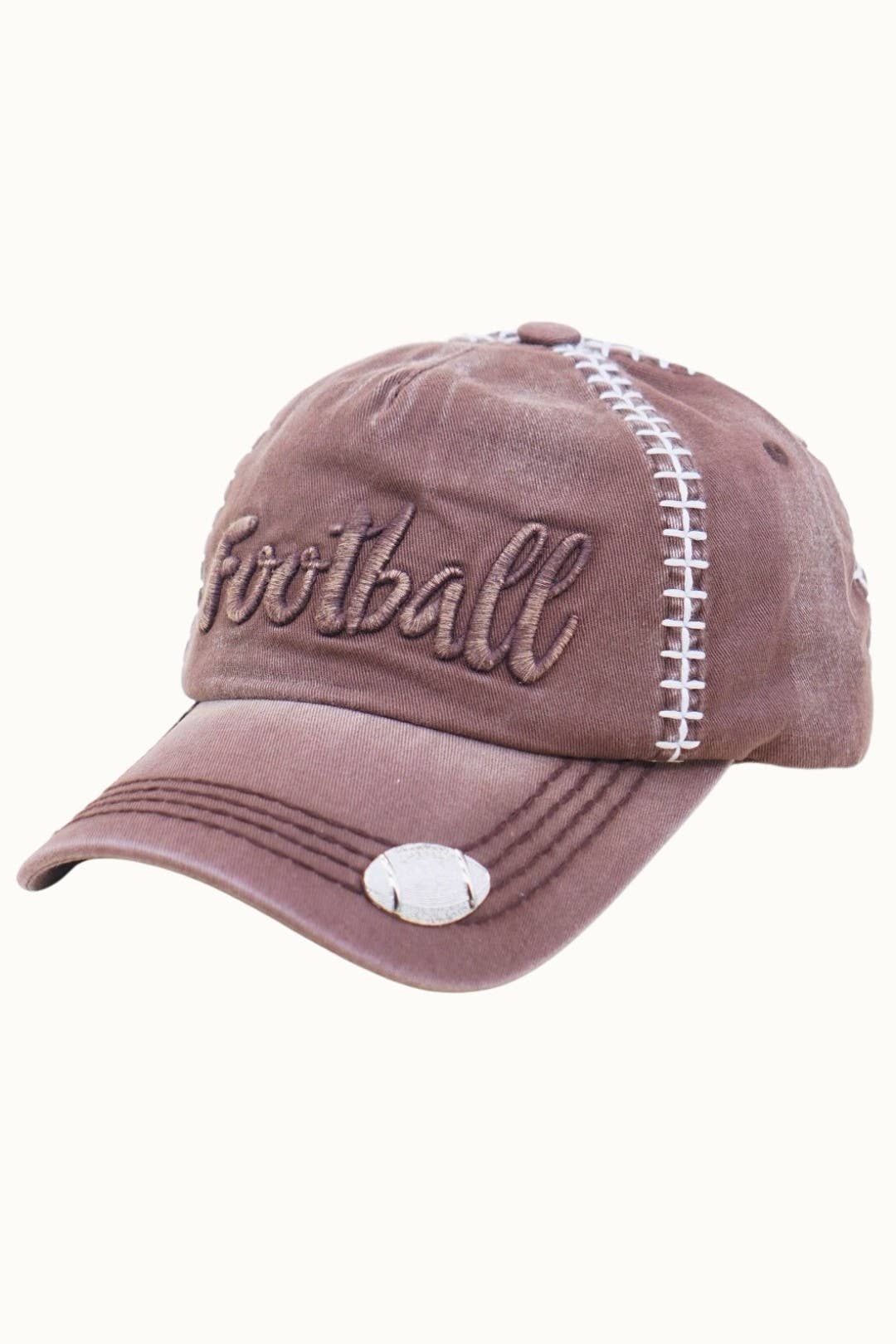 FOOTBALL themed baseball cap, Adjustable