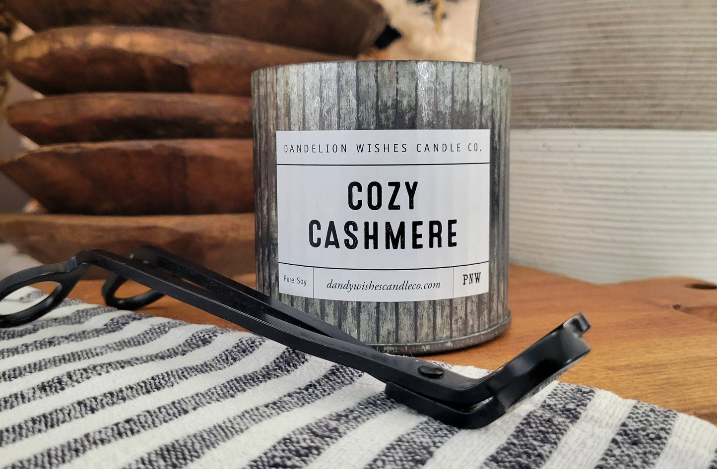 12 oz. Rustic Galvanized Tin Candle