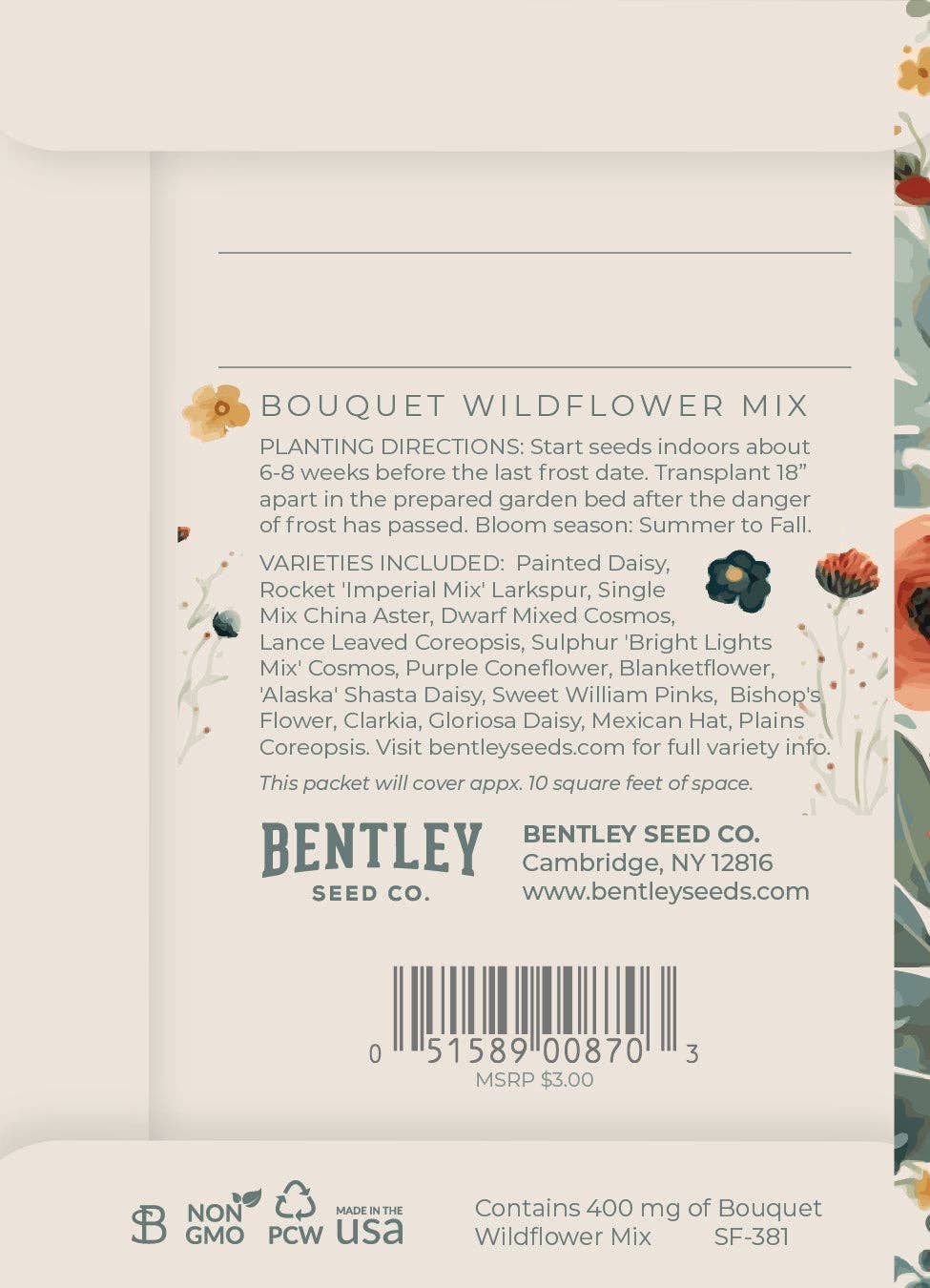 Congrats with Blooms - Wildflower Mix Seed Packets