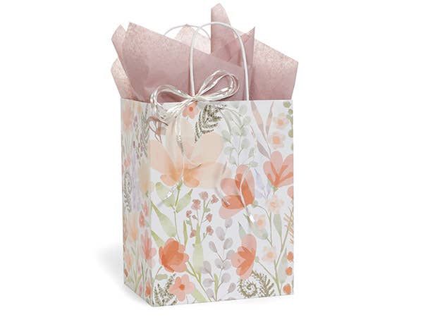 Garden Delight Floral Paper Retail Gift Bags