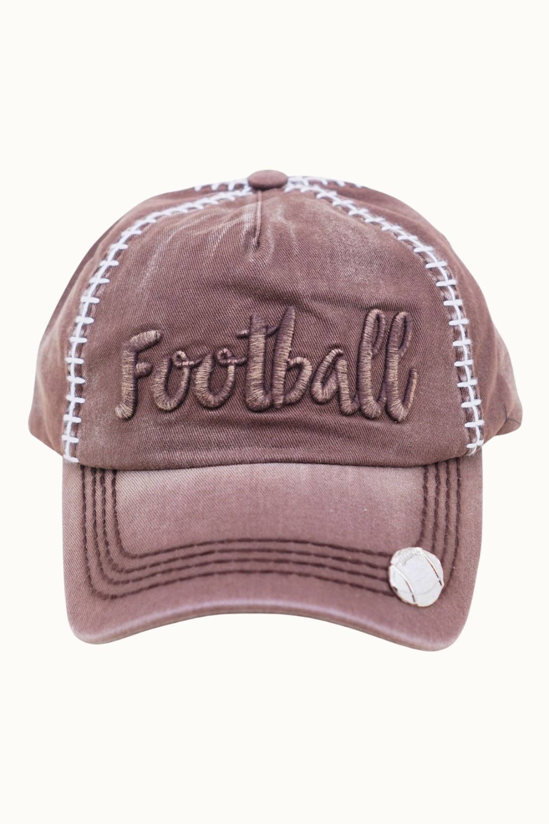 FOOTBALL themed baseball cap, Adjustable