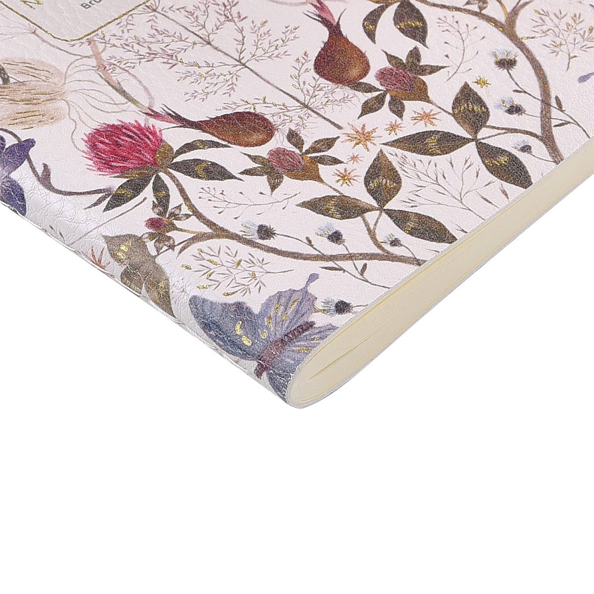 Vegan Leather A6 Passport Notebook - Symmetrical Flora