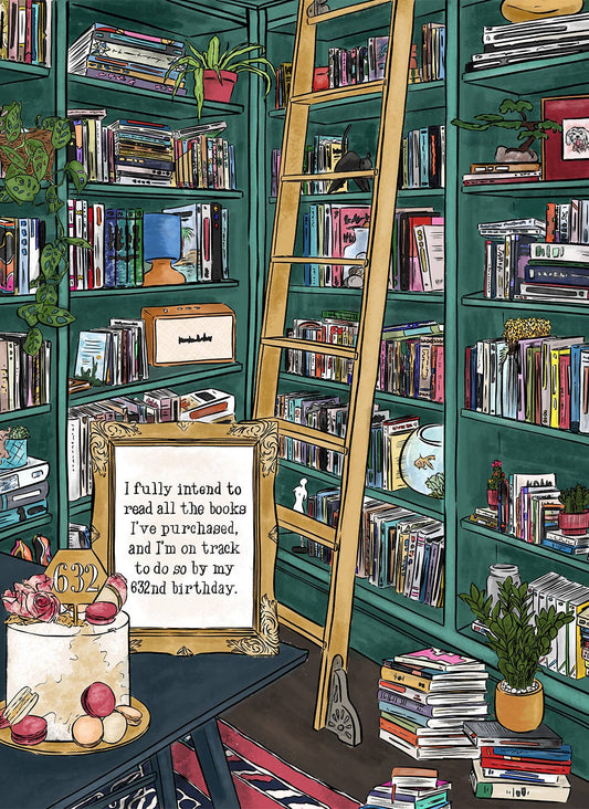 I fully intend to read all the books I've purchased puzzles