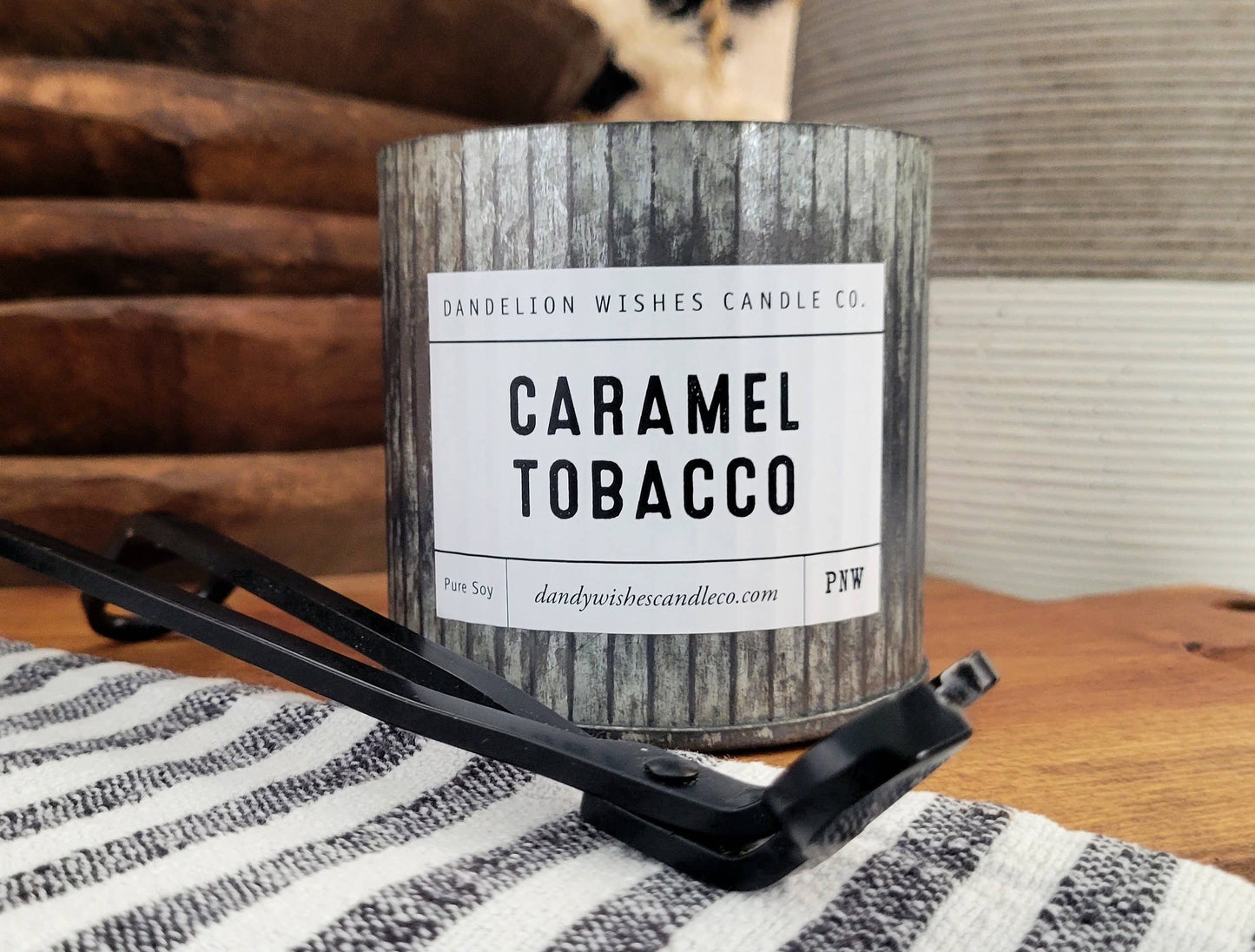 12 oz. Rustic Galvanized Tin Candle