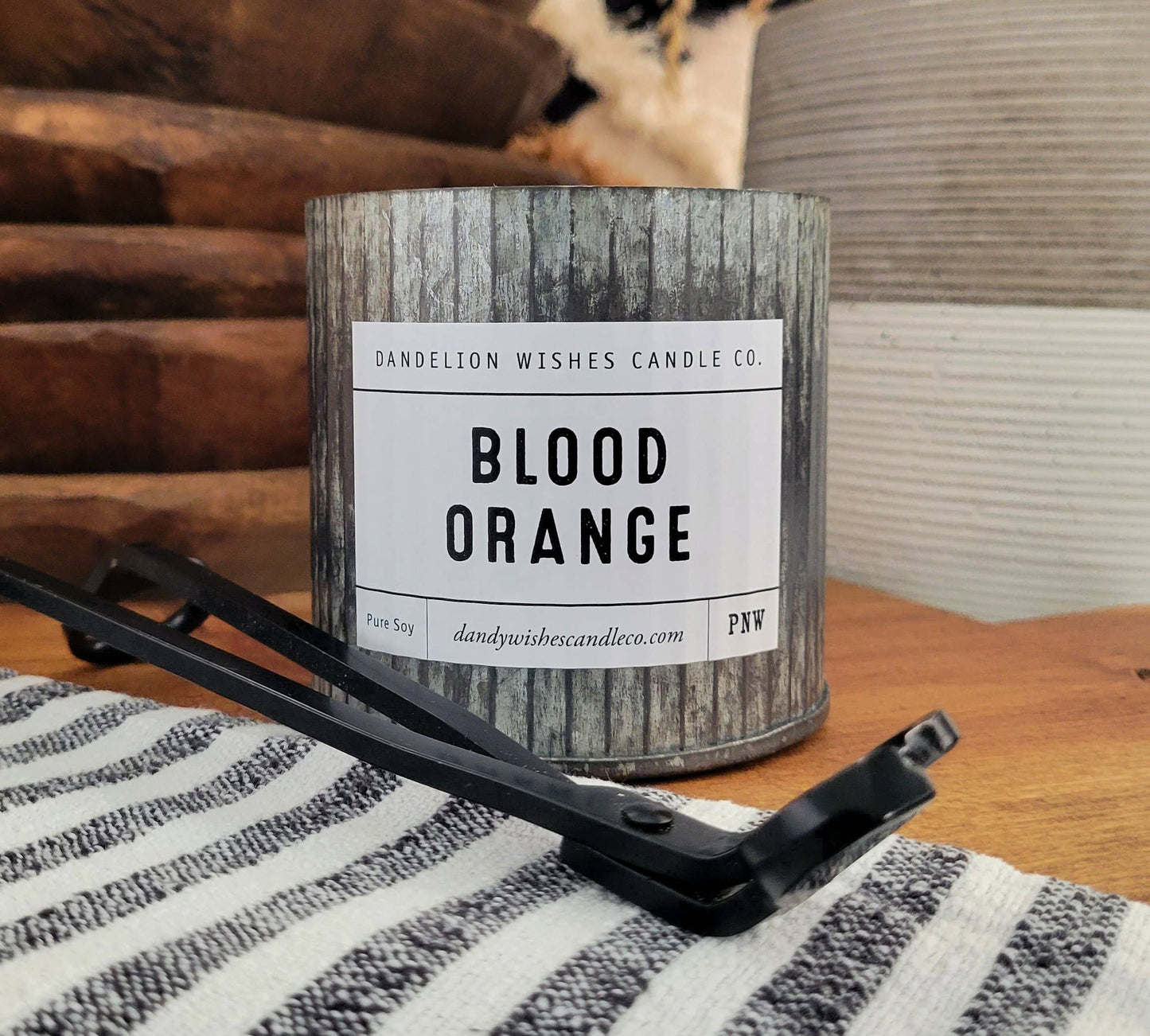 12 oz. Rustic Galvanized Tin Candle