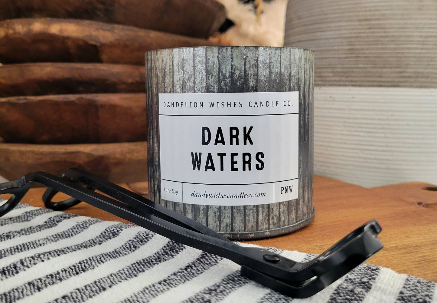 12 oz. Rustic Galvanized Tin Candle