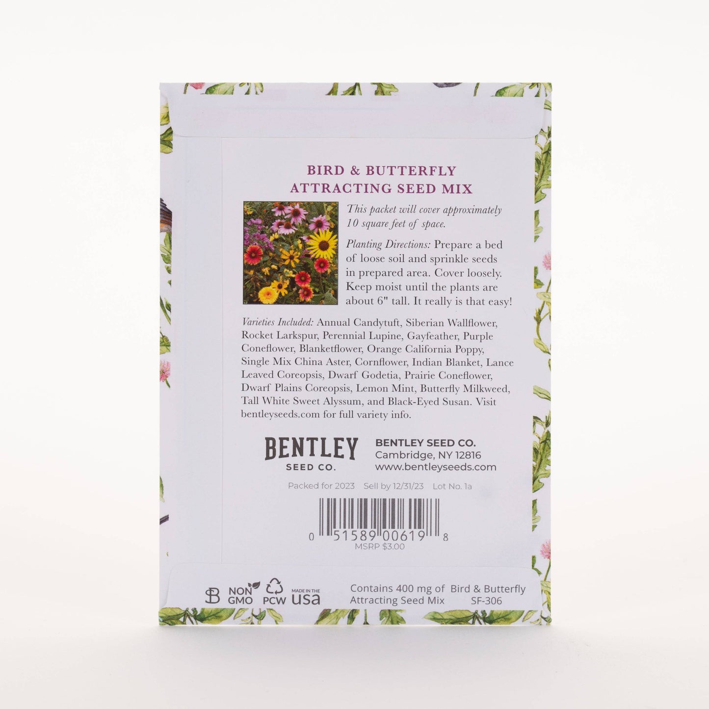 Thank You - Bird Butterfly Mix Seed Packets