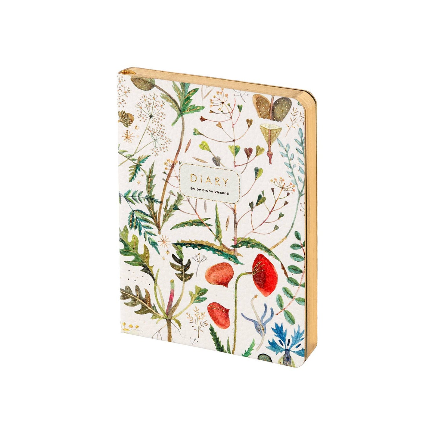 A6 Vegan Leather  Daily Planner Planner - Greens and Flowers