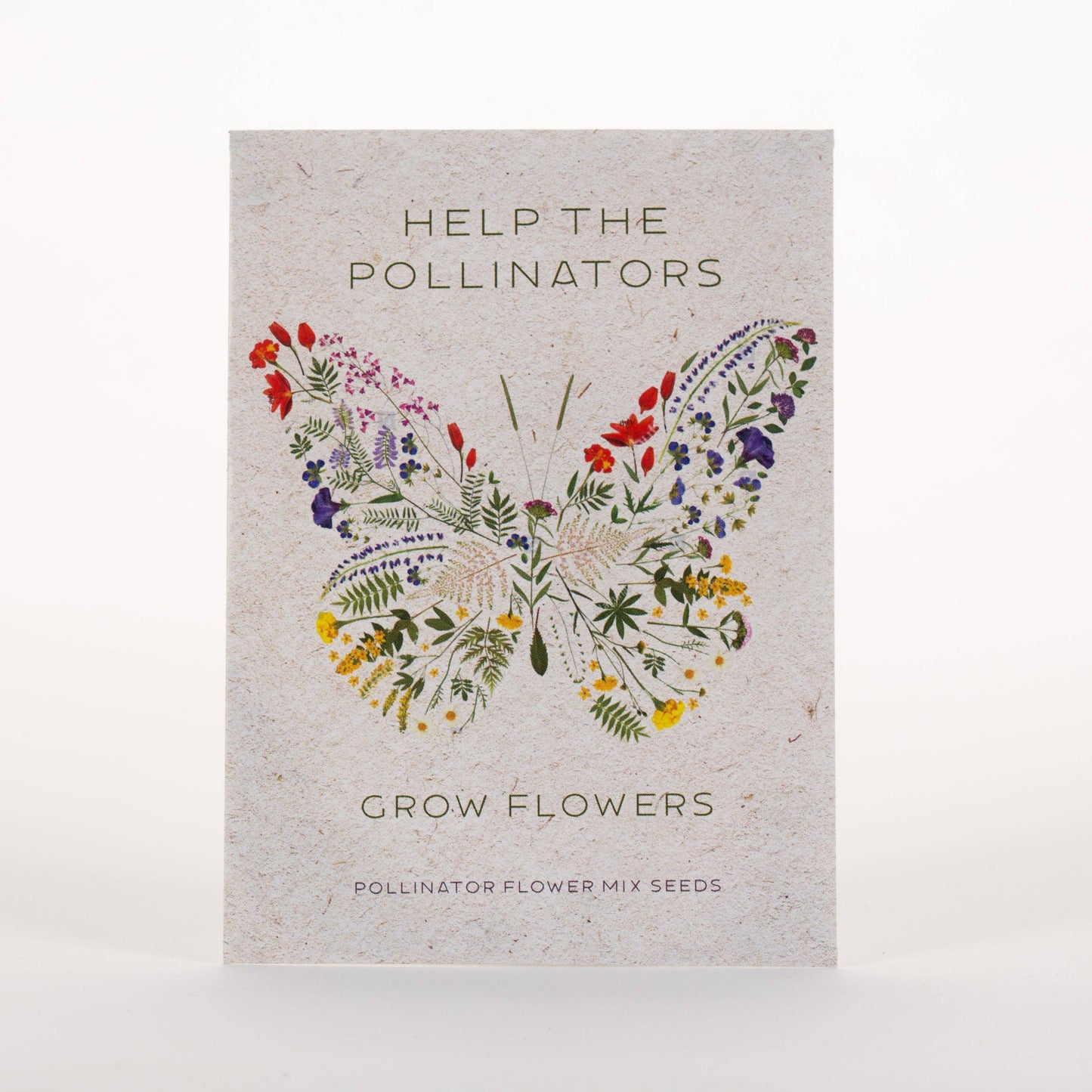 40 Piece Pollinator Flower Card Seed Packet Wreath