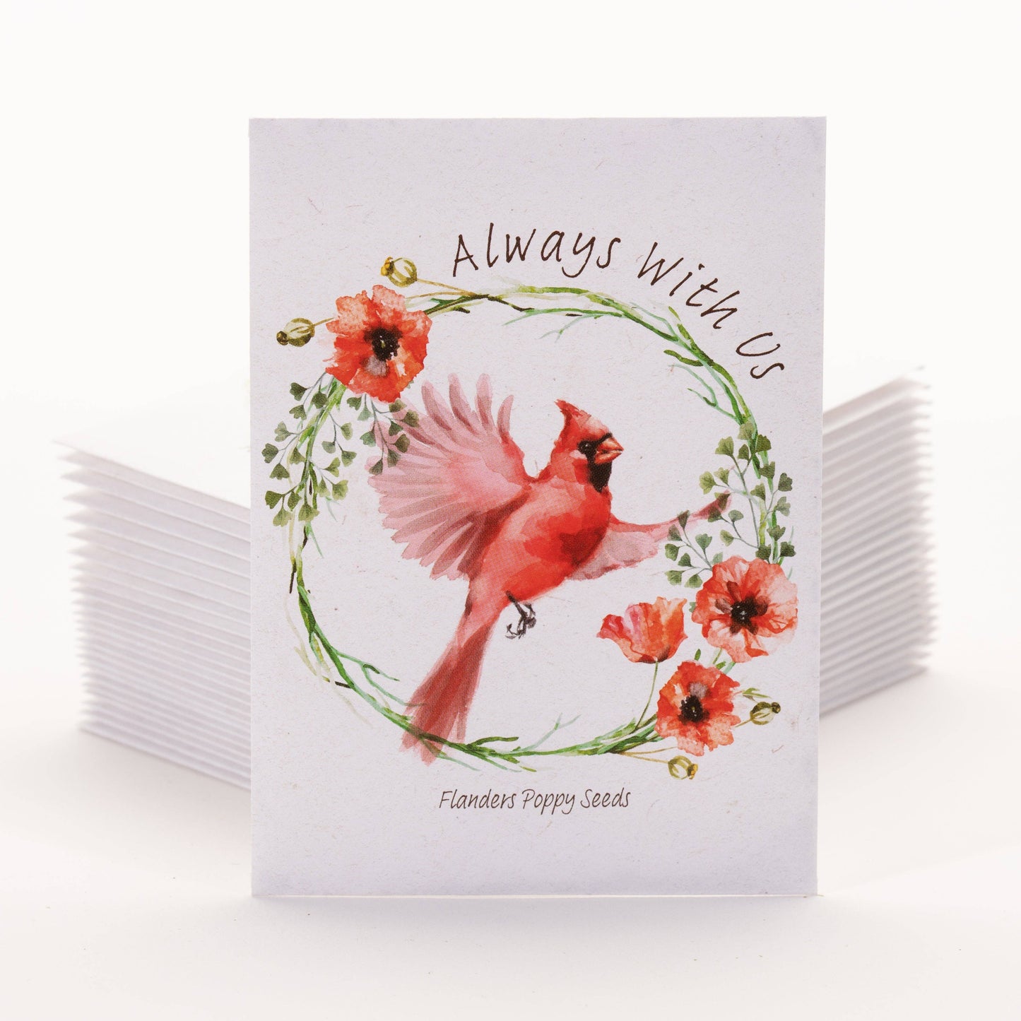 Memorial Cardinal - Flanders Poppy Seed Packets