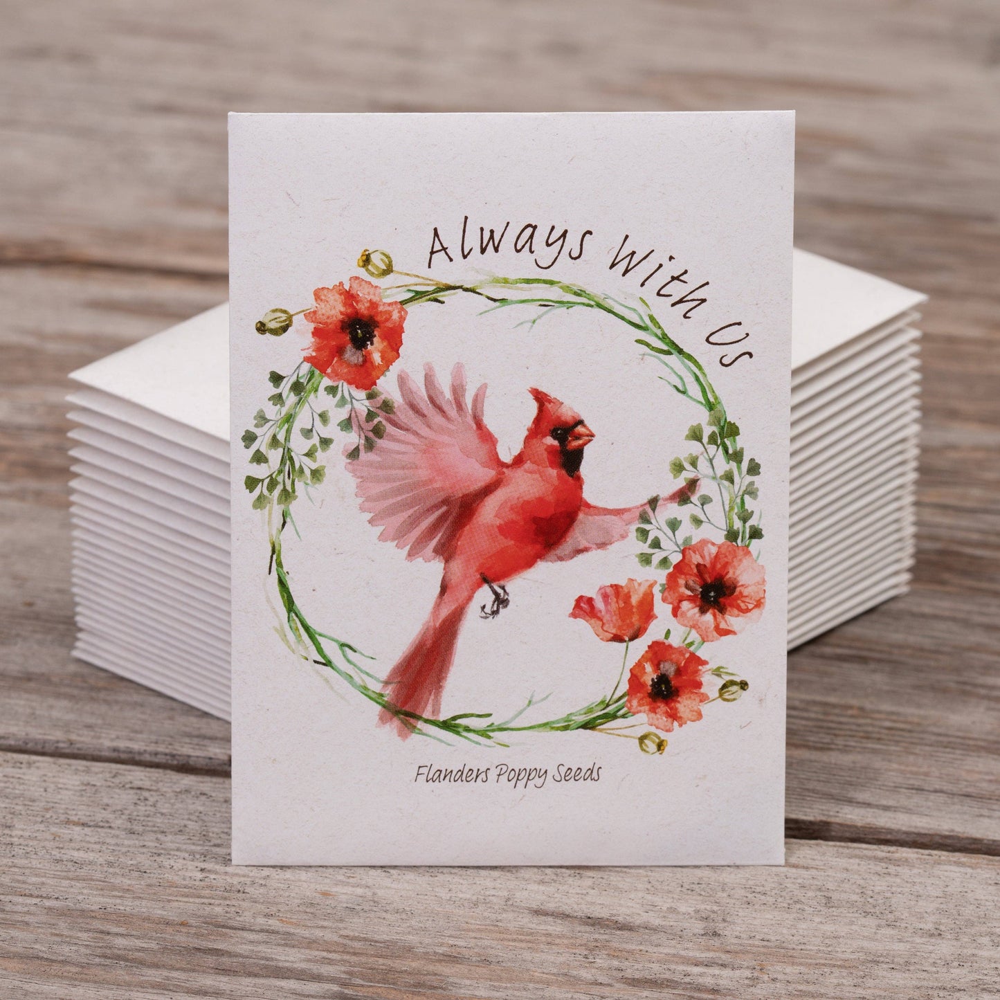 Memorial Cardinal - Flanders Poppy Seed Packets
