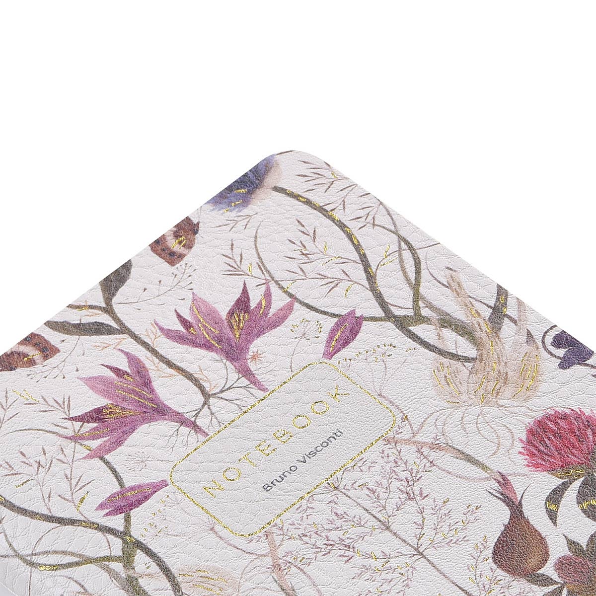 Vegan Leather A6 Passport Notebook - Symmetrical Flora