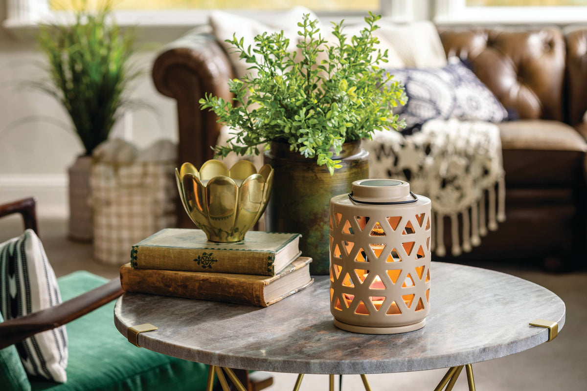 Canopy Illumination Fragrance Warmer - Geo Lantern