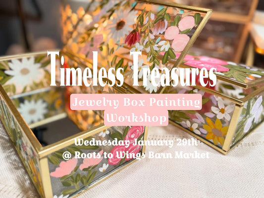 Timeless Treasures: Glass Jewelry Box Painting