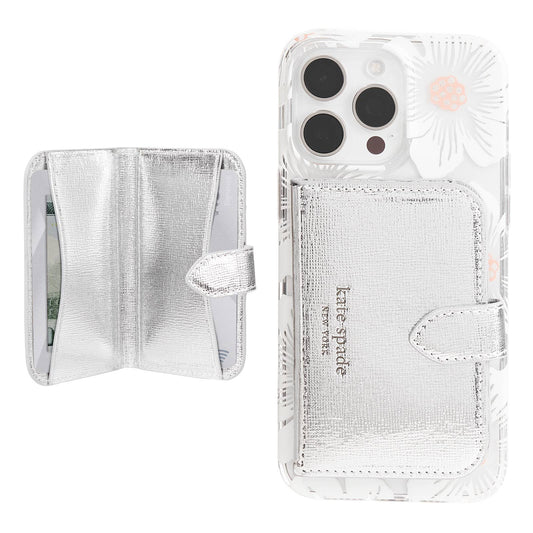 Kate spade new york Morgan Wallet MagSafe Metallic Silver