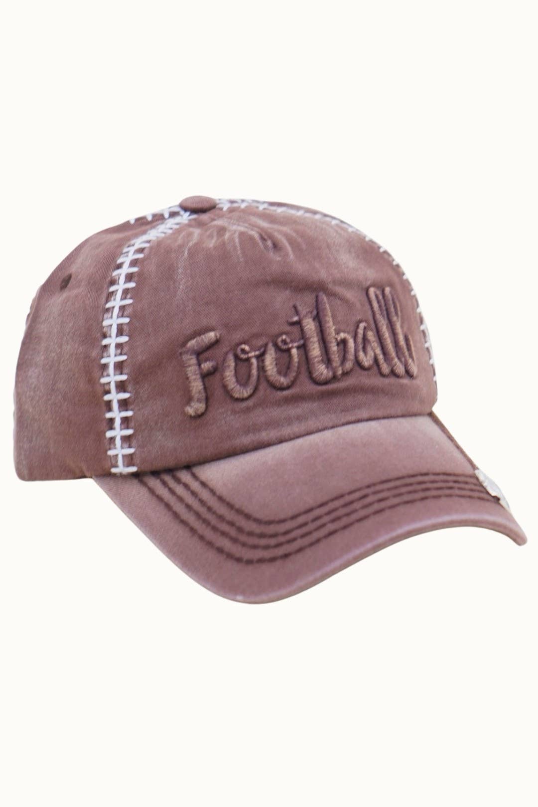 FOOTBALL themed baseball cap, Adjustable